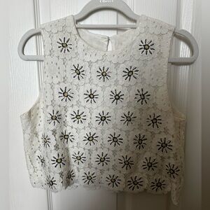 Floral Lace Sleeveless Top